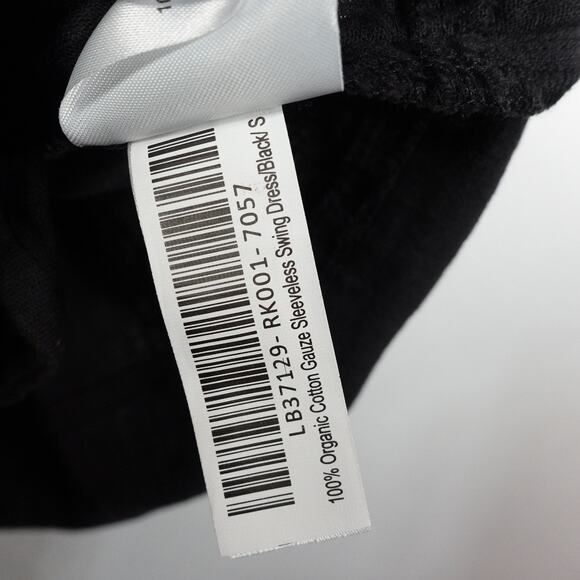 New Quince Women’s Organic Cotton Gauze Sleeveless Swing Dress Black Small 3910M - Picture 9 of 9